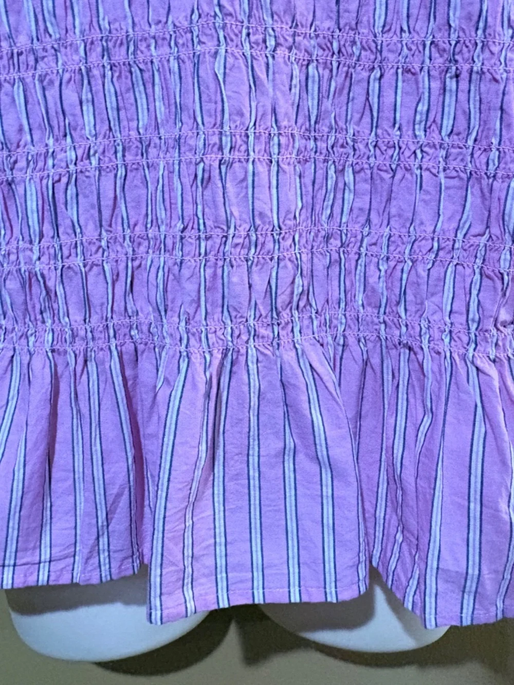 Pink Old Navy Pintucked Blouse Women's L